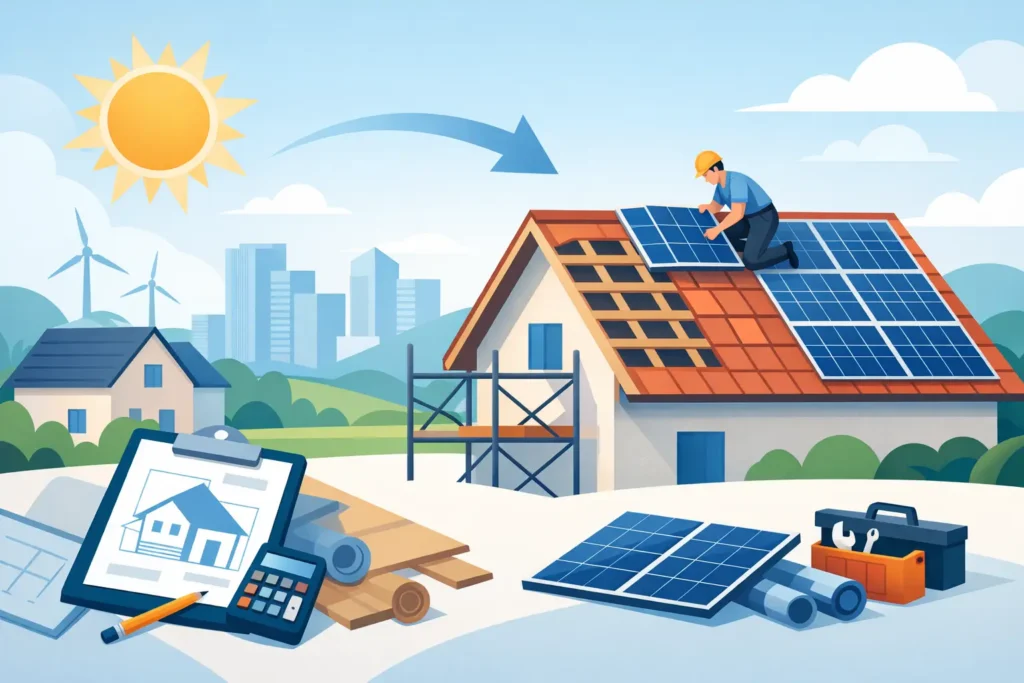 Solarpflicht bei Dachsanierung richtig planen