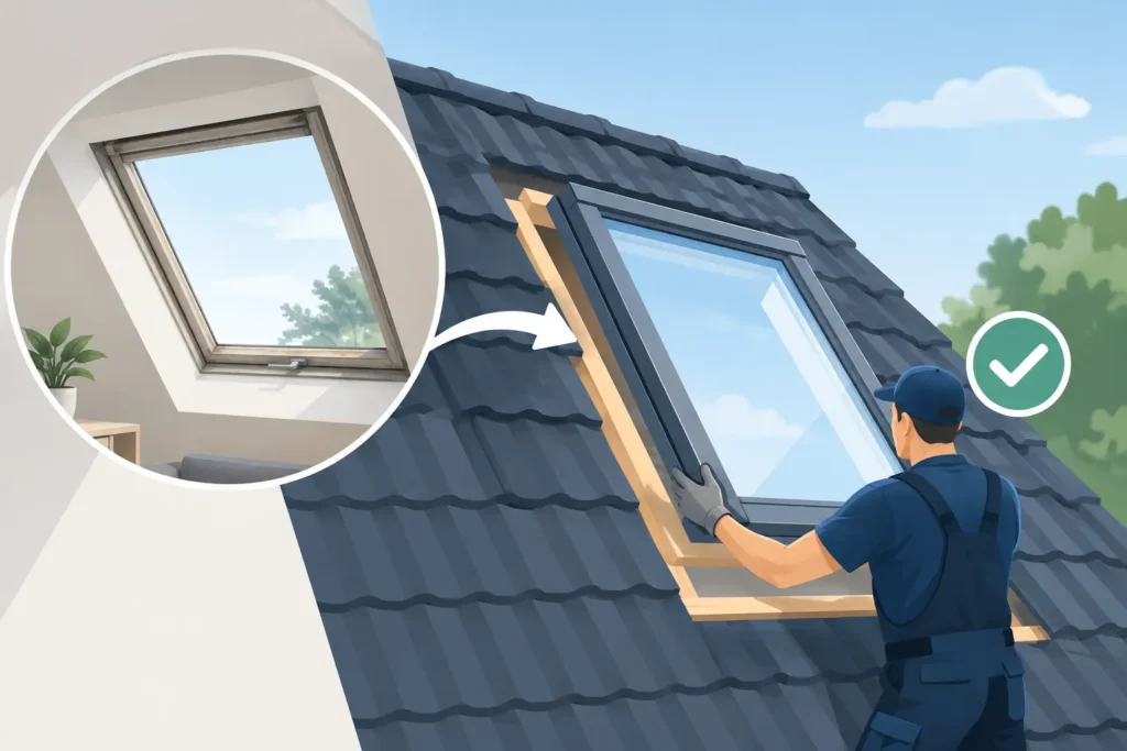 Dachfenster-Austausch ohne Innenausbau planen