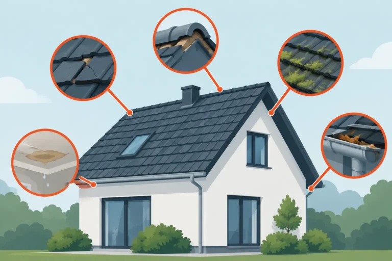 Fünf Warnzeichen für Dachschäden am Haus