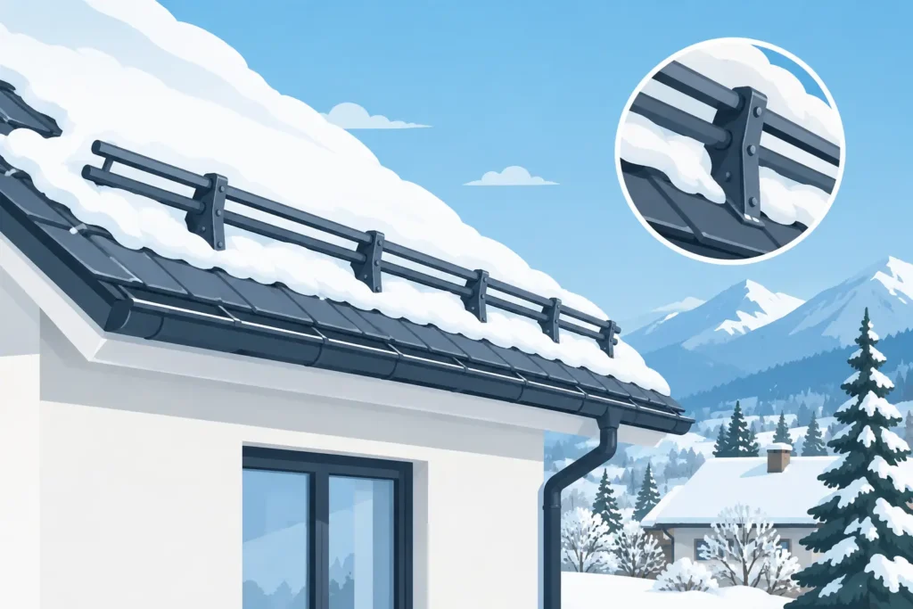 Ist ein Schneefang Pflicht? Das gilt für Hausdächer
