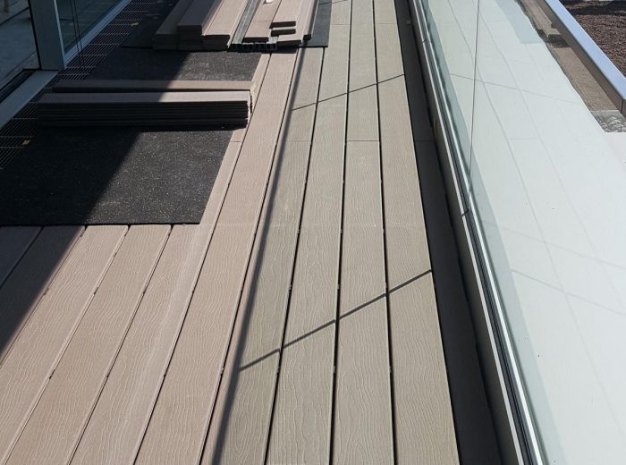 Terrasse mit WPC-Dielenbelag